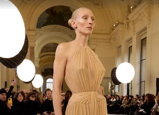 Carla Bruni, Kendall Jenner and Farida Khelfa seen at the Schiaparelli Haute Couture Spring-Summer 2025